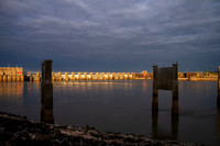 Robert S Kerr Lock and Dam at sunrise