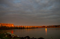 Robert S Kerr Lock and Dam at sunrise