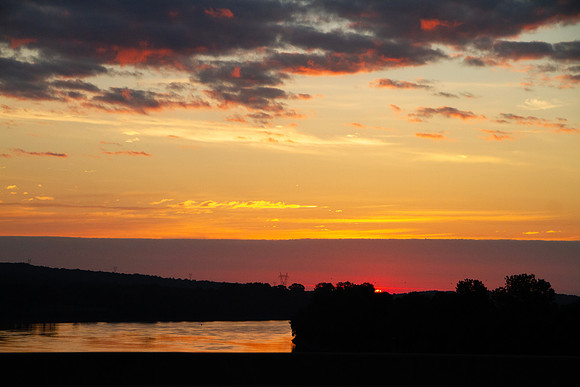 Sunrise on the Arkansas River, Sallisaw, Oklahoma