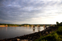 Arkansas River downstream from the Robert S Kerr Lock and Dam
