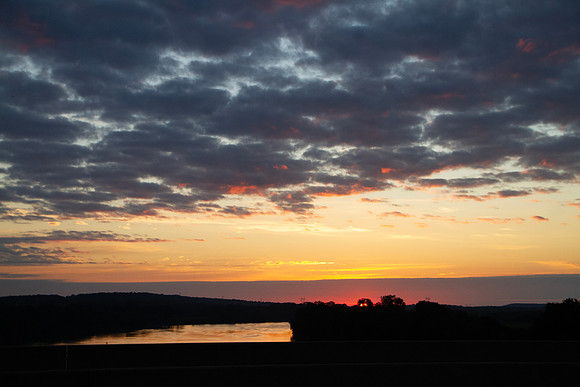 Sunrise on the Arkansas River, Sallisaw, Oklahoma