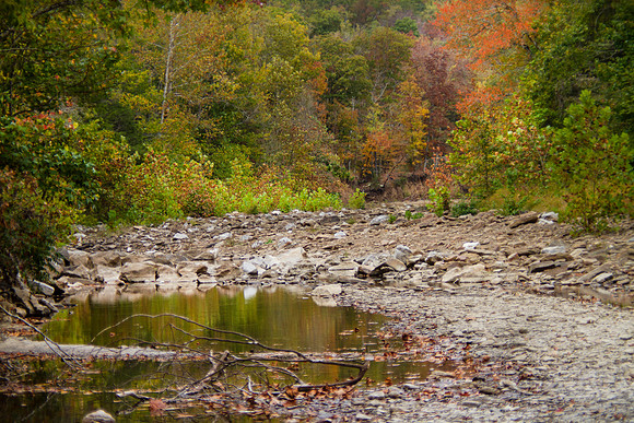 Blurred landscape autumn photo like impressionism