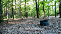 Fire pit at a national forest campground