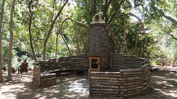 Santa Barbara Botanical Garden outdoor structure for children