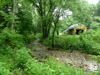 Creek. I walked past the bridge along the left side of the bridge