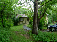 View of the house from the driveway