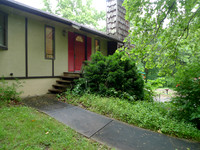 Ramp and steps to front entry