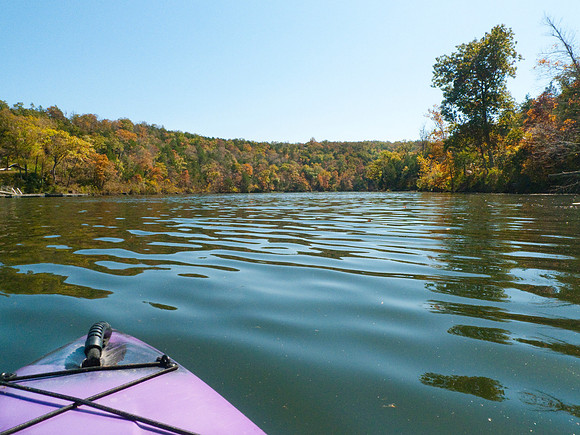 Kayaking the lake