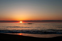 Sunrise on the ocean panorama, Virginia Beach, Virginia