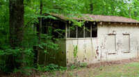Abandoned building at Lake Powhatan in the Appalachian Mountains