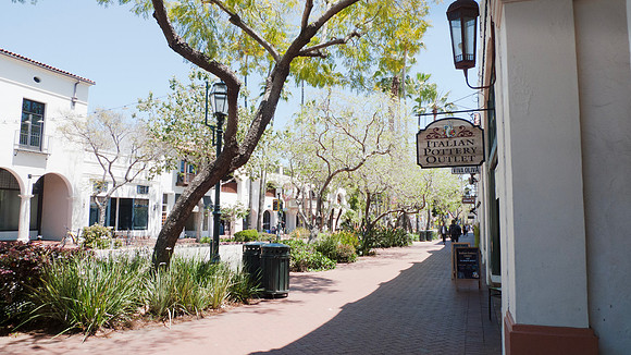 Santa Barbara, California Paseo  Nuevo shopping area