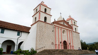 Old Mission Santa Barbara, facade and exterior