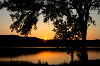 Sunset on the lake, eastern Oklahoma