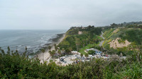 View of Arroyo Burro Beach, Santa Barbara, California, from a cl