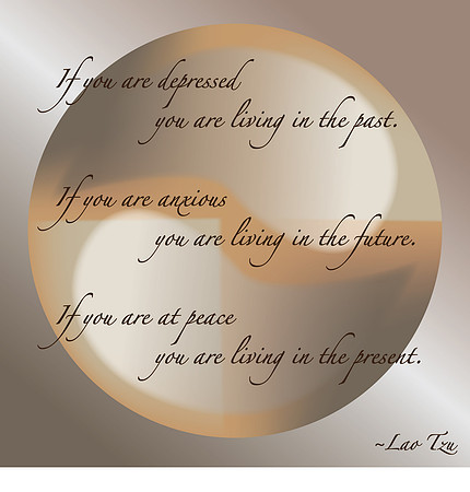 Lao Tzu Quote with Ying Yang