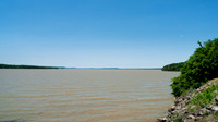 Eufaula Dam and lake during spring flooding 2019