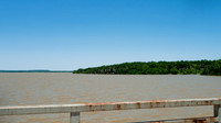 Eufaula Dam and lake during spring flooding 2019