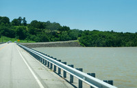 Eufaula Dam and lake during spring flooding 2019
