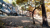Robber's Cave State Park, cave trail with rocks and autumn color