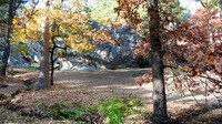 Robber's Cave State Park, cave trail with rocks and autumn color