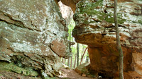 Rocky terrain and a natural tunnel
