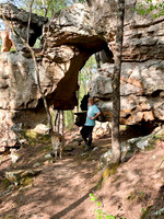 Tammy and Candy by the rock tunnel
