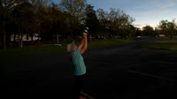 Tammy Harding taking a photo of totality during the 2024 Solar E