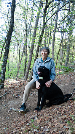 Robin and Ruger along the trail