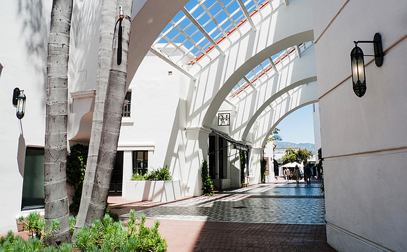 Santa Barbara, California Paseo  Nuevo shopping area