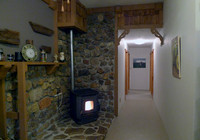 Wide hallway and doorways are handicap accessible.