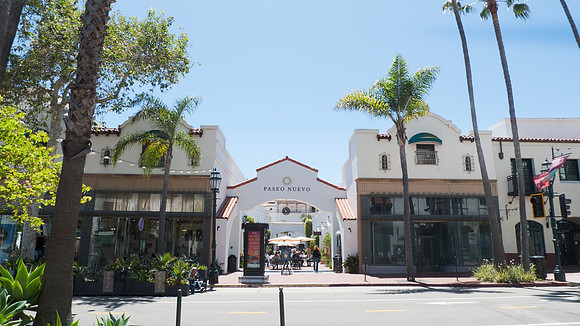 Santa Barbara, California Paseo  Nuevo shopping area