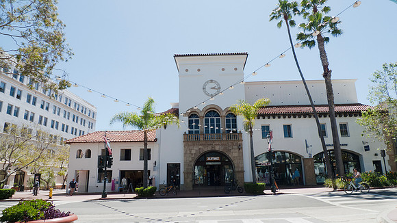 Santa Barbara, California Paseo  Nuevo shopping area