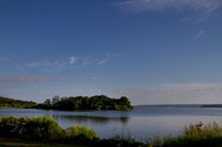 Robert S Kerr Reservoir, Sallisaw, Oklahoma, lake scene in summe
