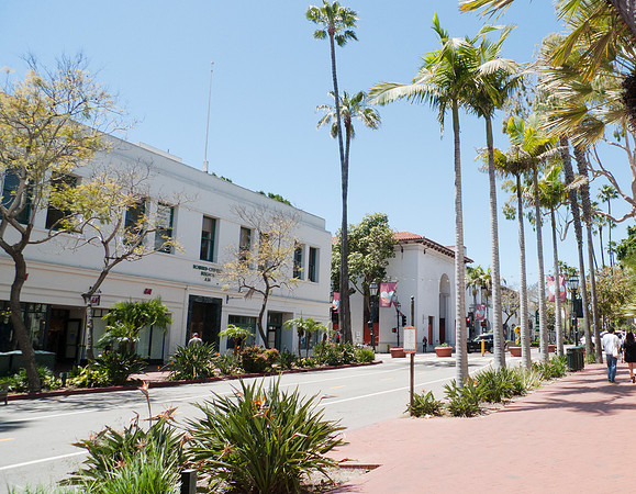 Santa Barbara, California Paseo  Nuevo shopping area