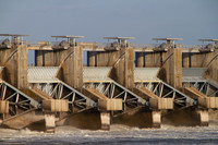 Robert S Kerr Reservoir, Sallisaw, Oklahoma, lock and dam